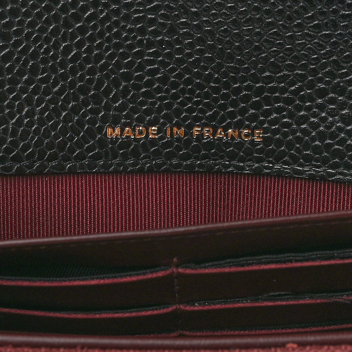 Caviar Quilted Large Gusset Flap Wallet Black