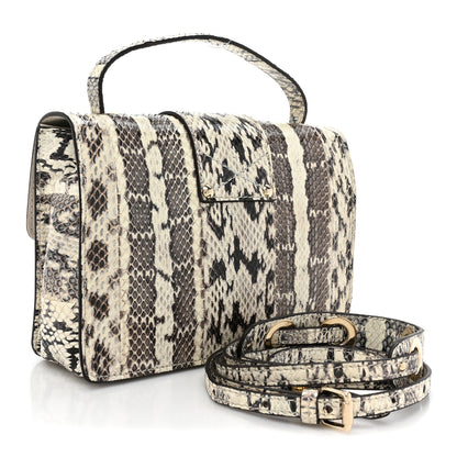 Jimmy Choo Snakeskin Rebel Crossbody Bag Black 3 of 12