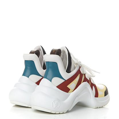 Louis Vuitton Calfskin Technical Nylon LV Archlight Sneakers 40 Terracotta 4 of 8