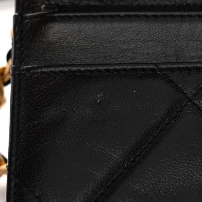 Chanel Lambskin Quilted Chanel 19 Wallet On Chain WOC Black 11 of 12