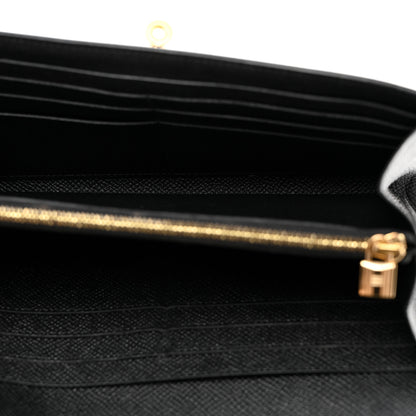 Hermes Epsom Kelly Longue Wallet Black 5 of 8