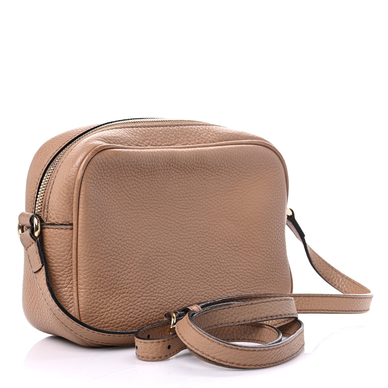 Gucci Pebbled Calfskin Small Soho Disco Bag Camelia 3 of 14