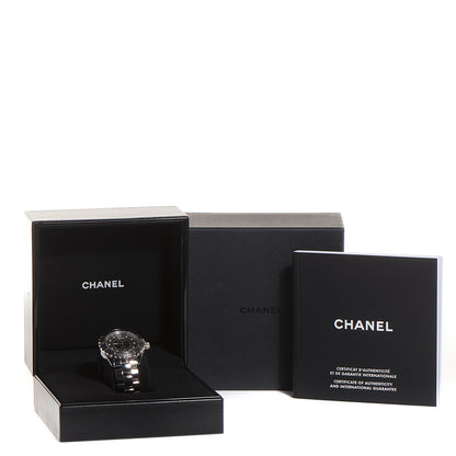 Chanel Titanium Ceramic Diamond 38mm J12 Automatic Watch 6 of 6
