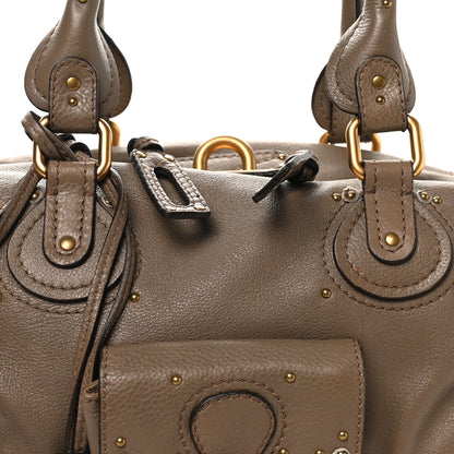 Chloe Calfskin Paddington Front Pocket Tote Souris 7 of 9