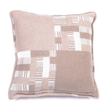 Hermes Wool Cashmere Avalon Paper Block Pillow Ecru Naturel 2 of 3