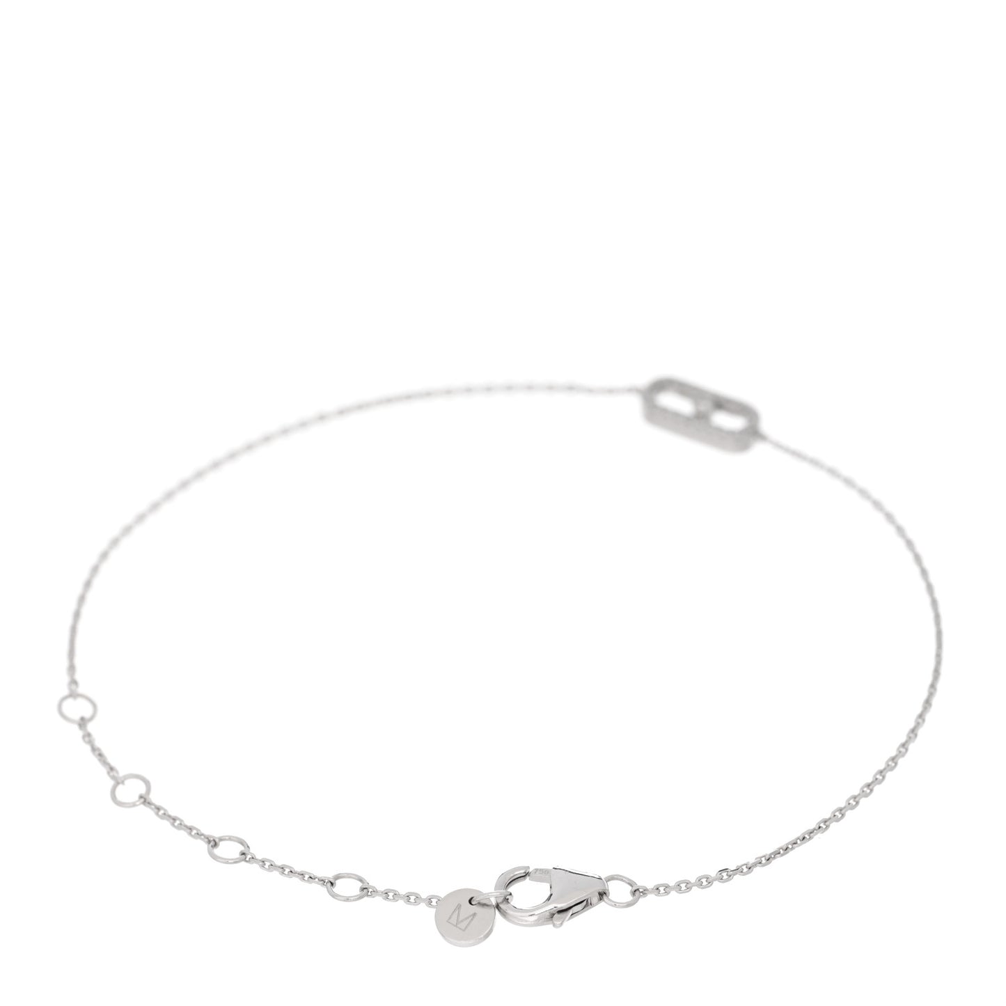 18K White Gold Diamond Messika Care(s) Pave Bracelet