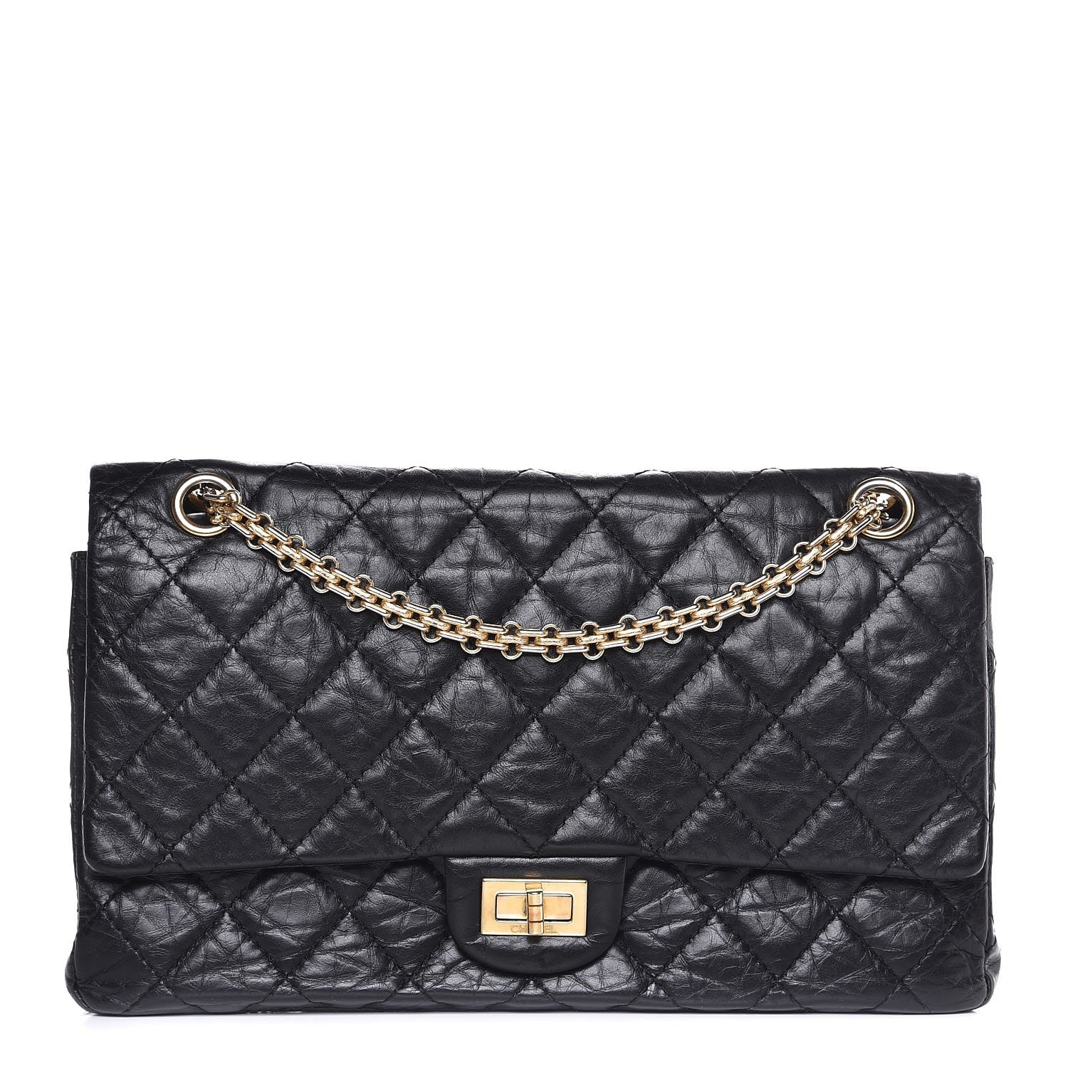 Chanel Aged Calfskin Quilted 2.55 Reissue 226 Flap Black 1 of 7