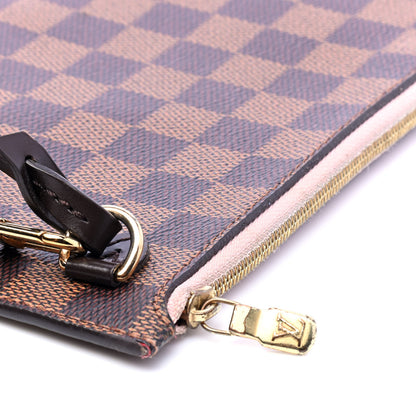 Louis Vuitton Damier Ebene Neverfull MM GM Pochette Rose Ballerine 6 of 6