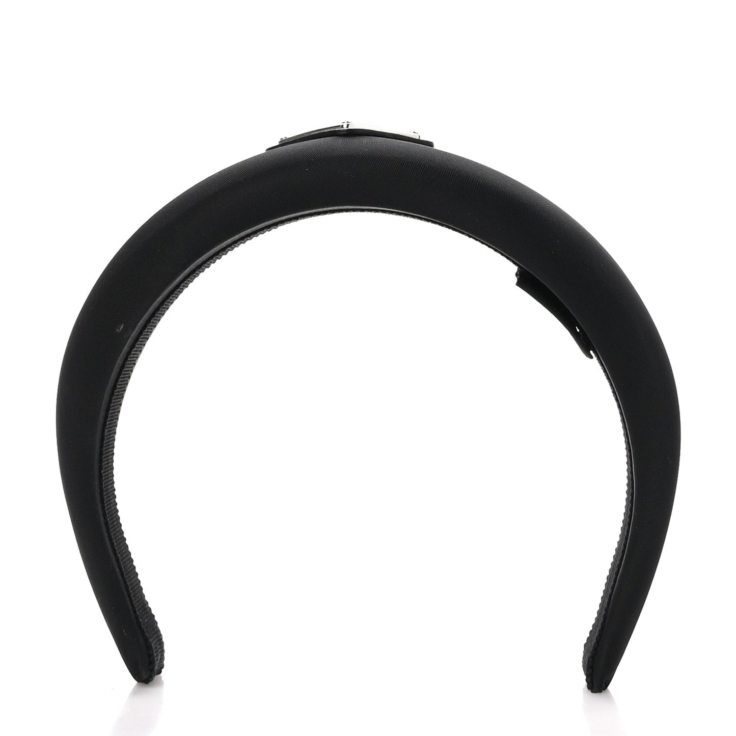 Re-Nylon Metal Triangle Logo Headband Black