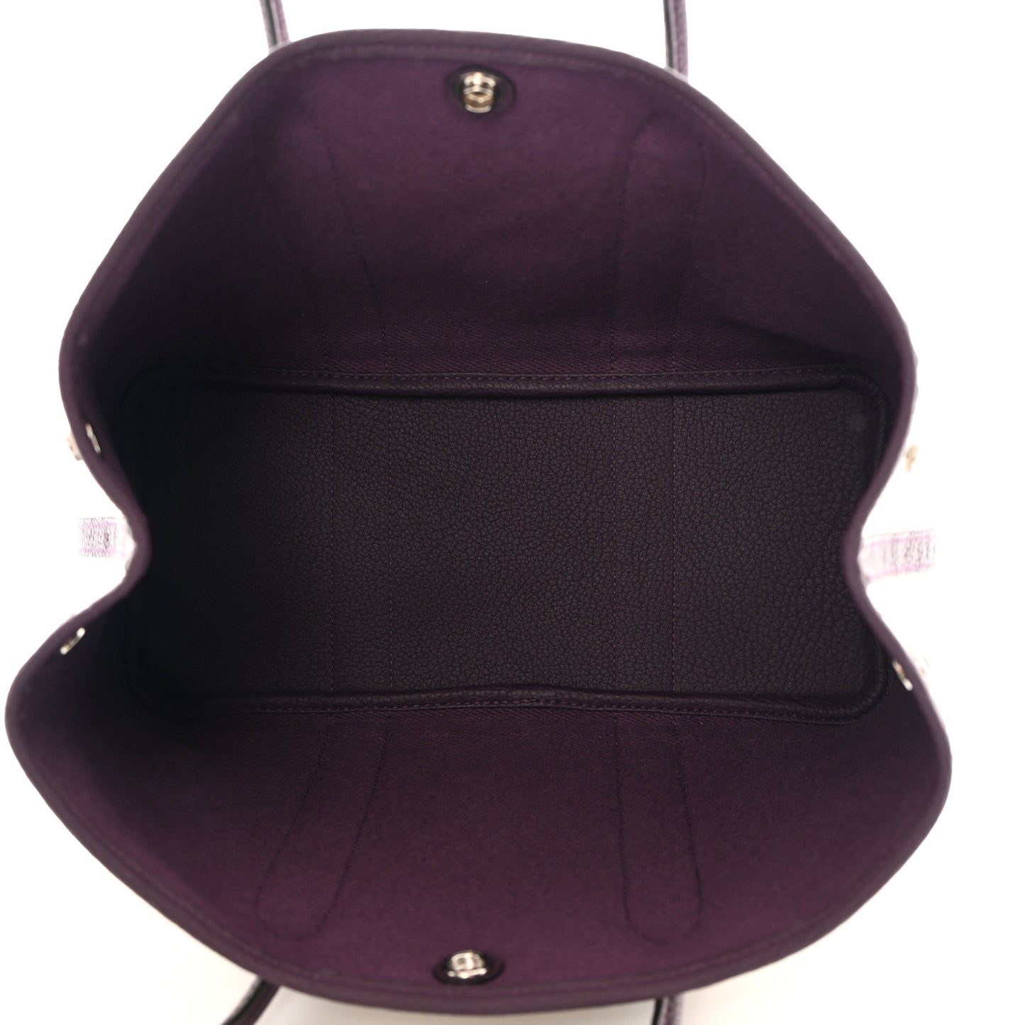 Twill H Negonda Garden Party 30 TPM Tote Ecru Cassis