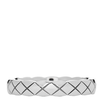 Chanel 18K White Gold Mini Coco Crush Ring 50 5.25 1 of 5