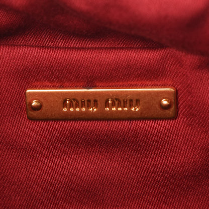 Miu Miu Patent Matelasse Clutch Bleuette 7 of 9