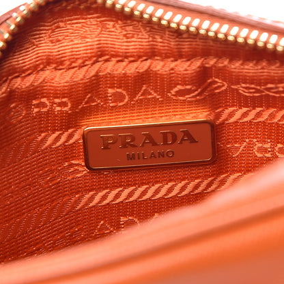 Prada Saffiano Lux Mini Top Handle Crossbody Bag Papaya 6 of 11