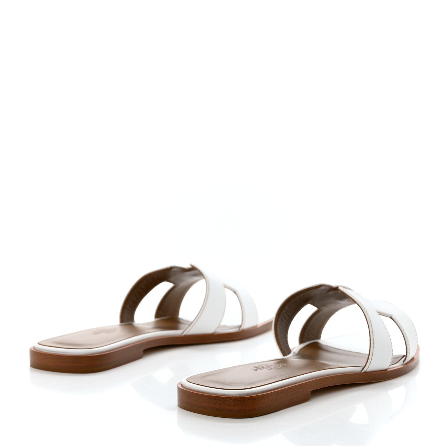 Box Calfskin Oran Sandals 37.5 White