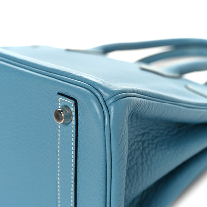 Hermes Togo Birkin 30 Blue Jean 12 of 15