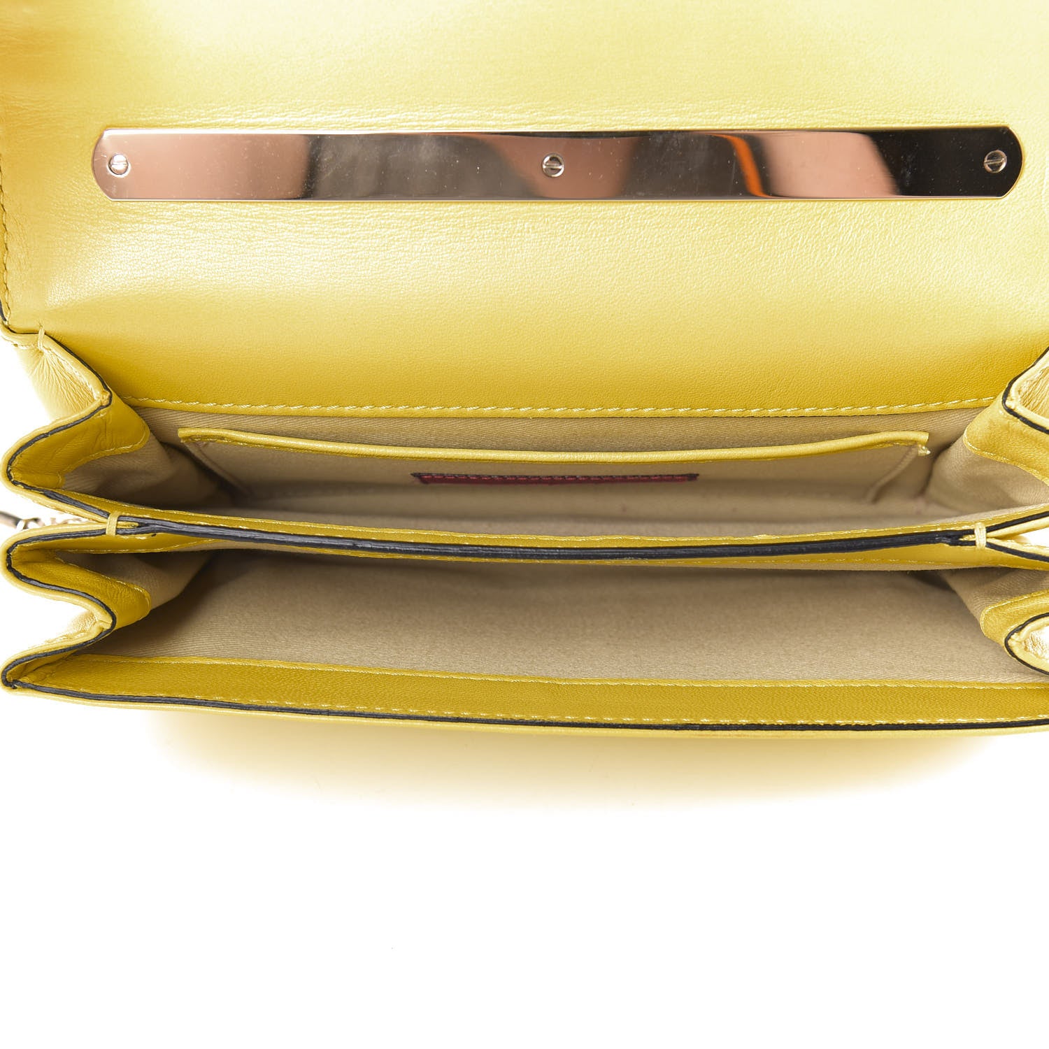 Valentino Garavani Nappa Va Va Voom Shoulder Bag Naples Yellow 5 of 9