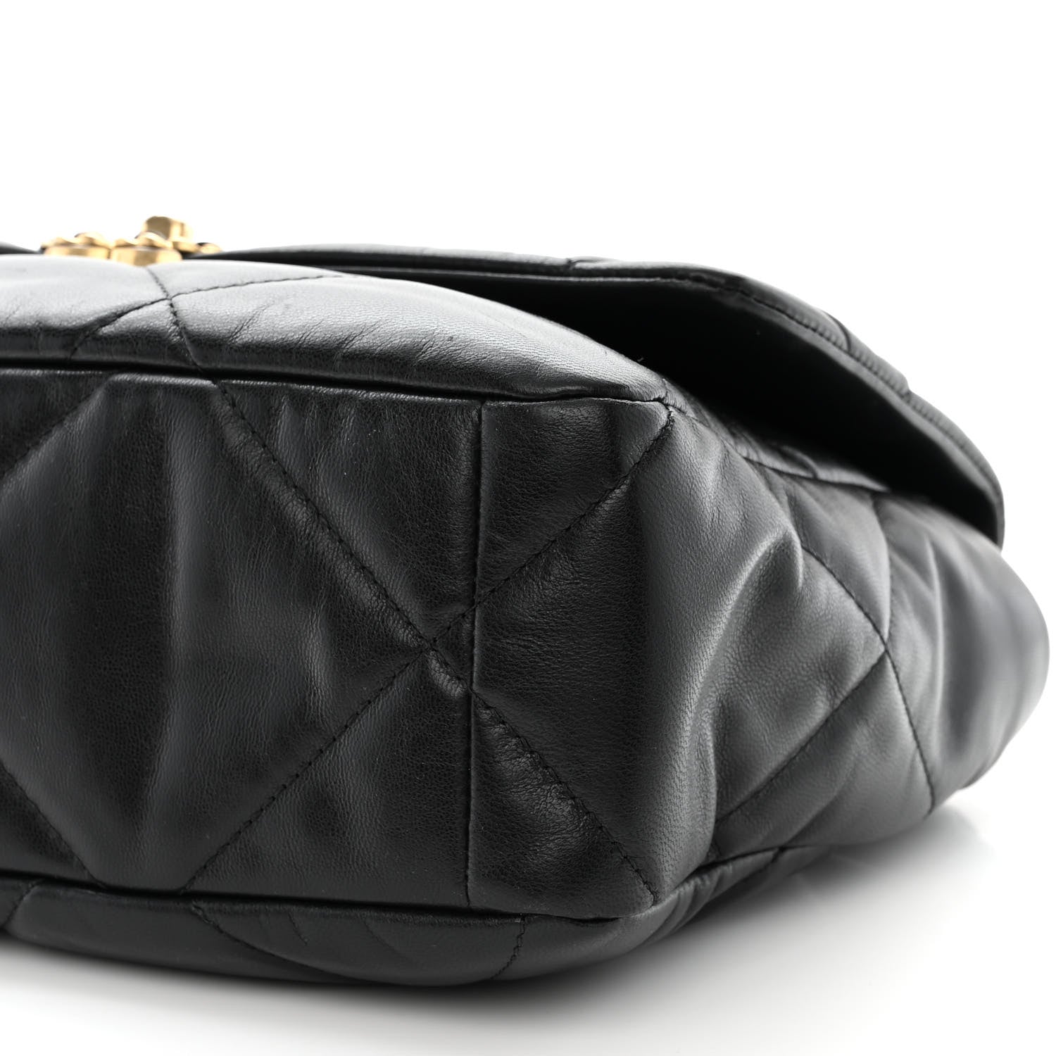Chanel Goatskin Quilted Large Chanel 19 Flap Black 10 of 10