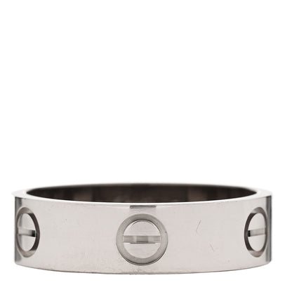 Cartier 18K White Gold 5.5mm LOVE Ring 58 8.5 1 of 4