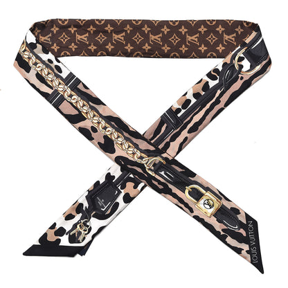 Louis Vuitton Silk Monogram Confidential Bandeau Marron 1 of 3