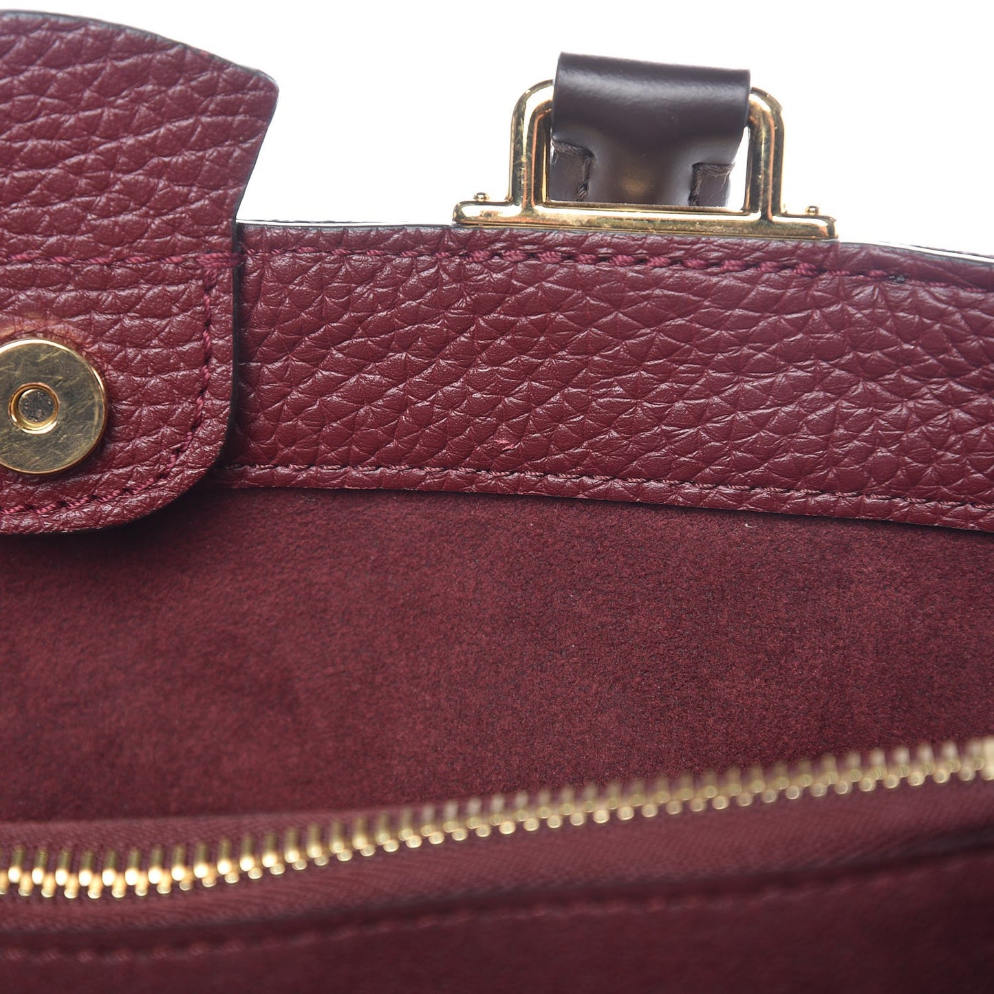 Damier Ebene Cuir Taurillon Brittany Bordeaux