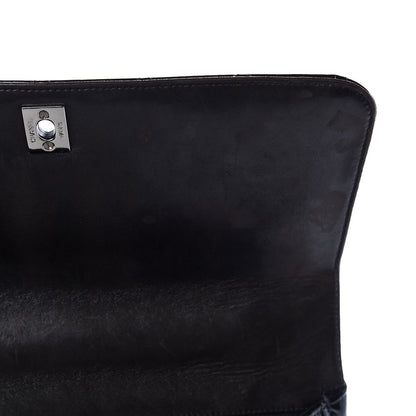 Chanel Patent Quilted Jumbo Kelly Flap Black 11 of 11