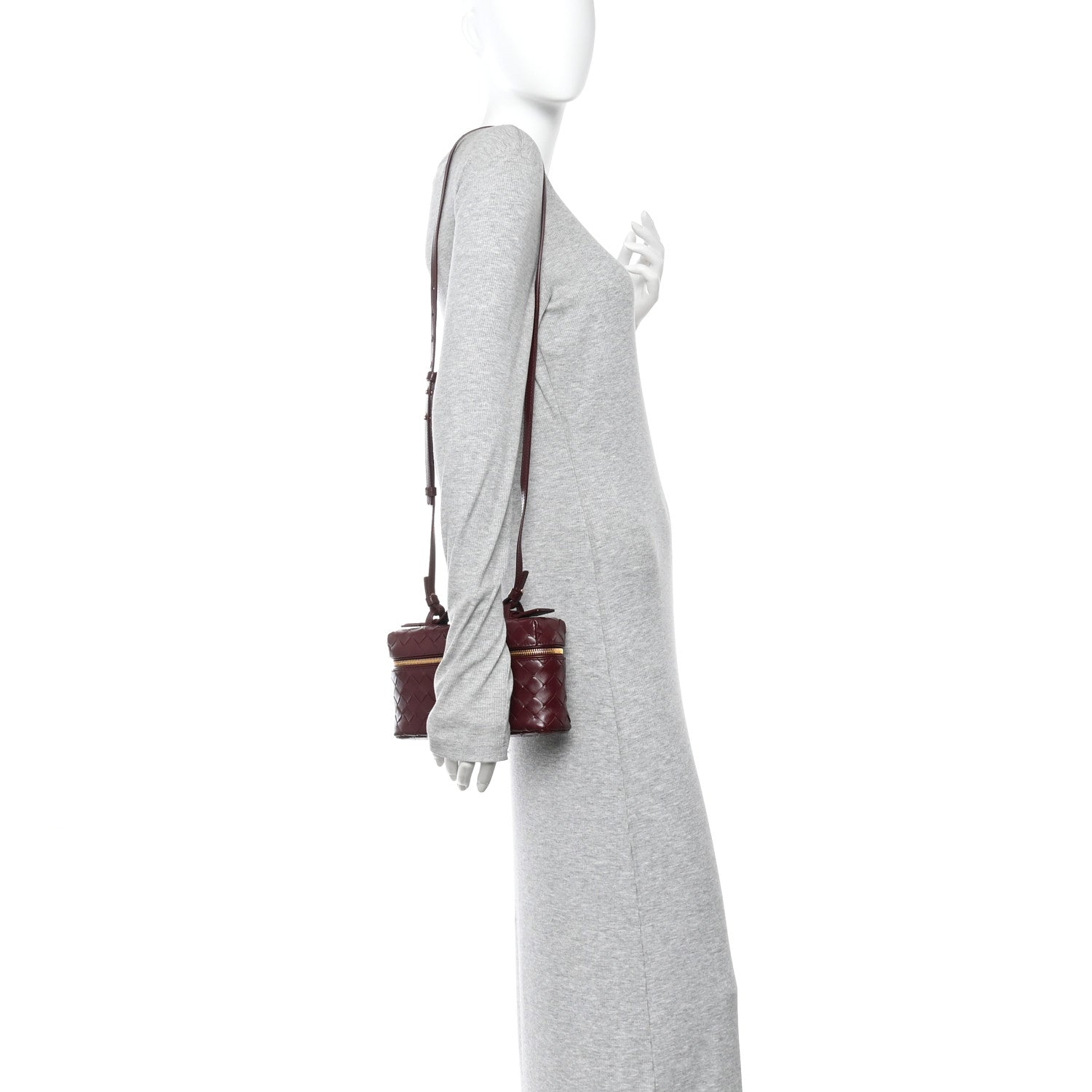 Bottega Veneta Nappa Intrecciato Bang Bang Vanity Case Barolo 2 of 12