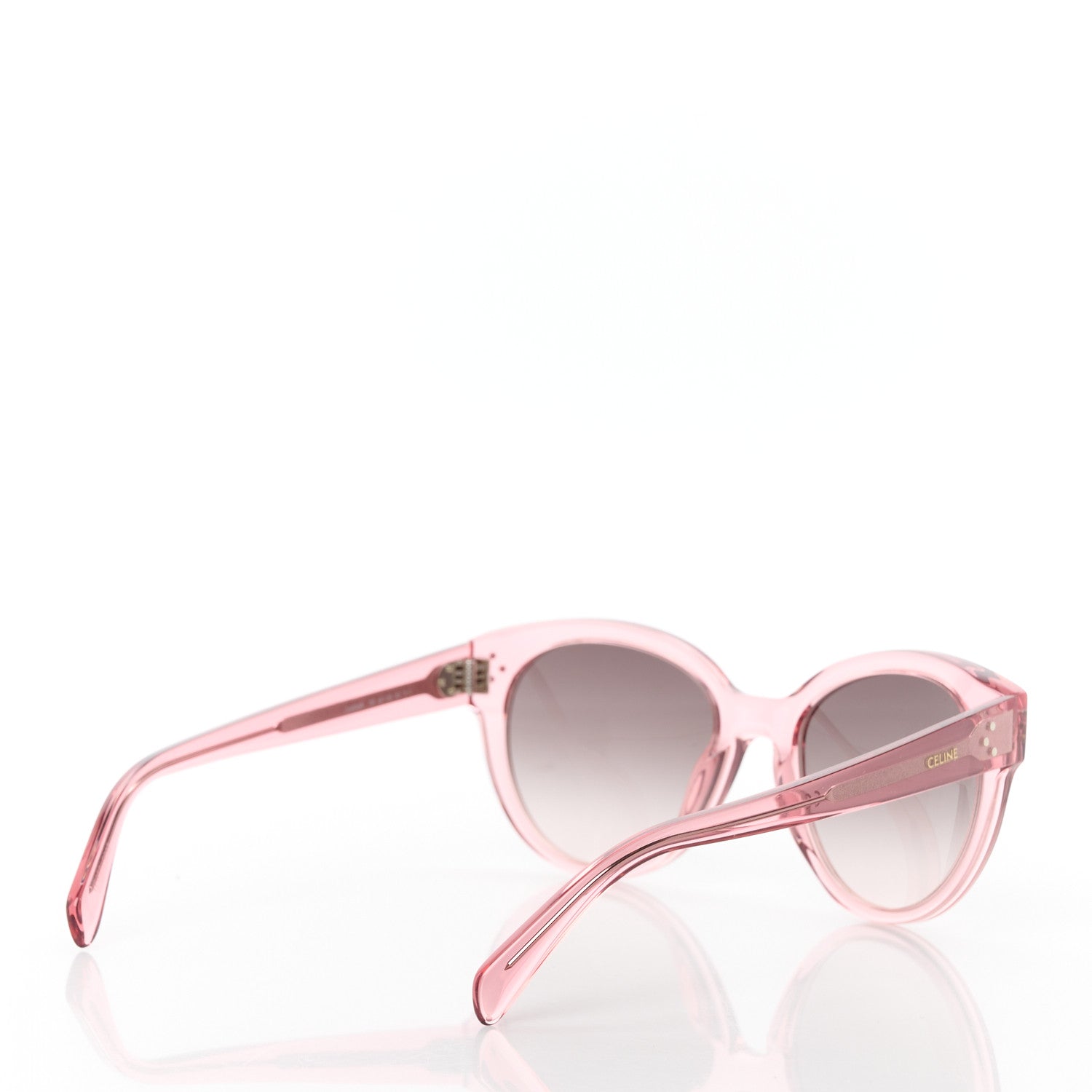 Celine Acetate Round Sunglasses CL401691 Pink 4 of 8