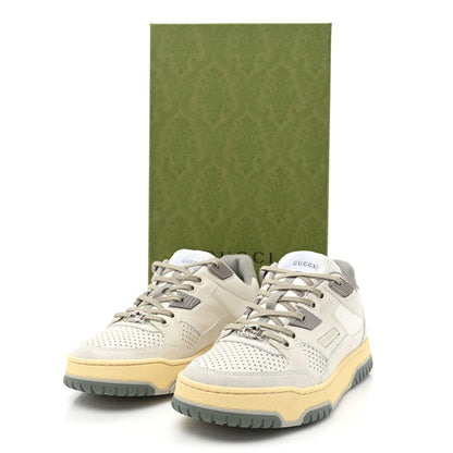 Gucci Calfskin Distressed Effect Womens Sneakers 37 Off White 9 of 9