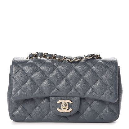 Chanel Caviar Quilted Mini Rectangular Flap Dark Grey 1 of 7