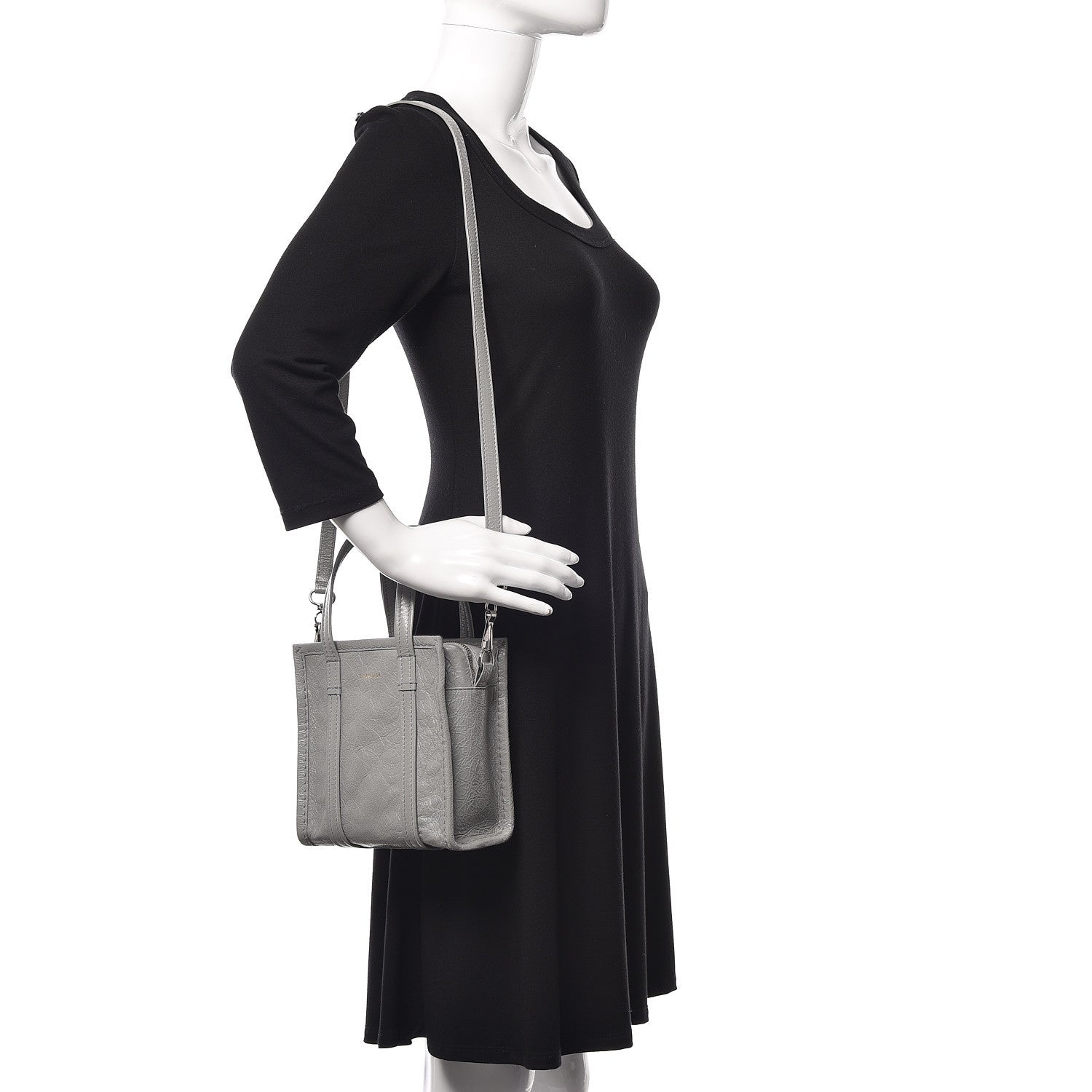 Balenciaga Agneau XXS Bazar Shopper Tote Gris Haussmannien 3 of 18