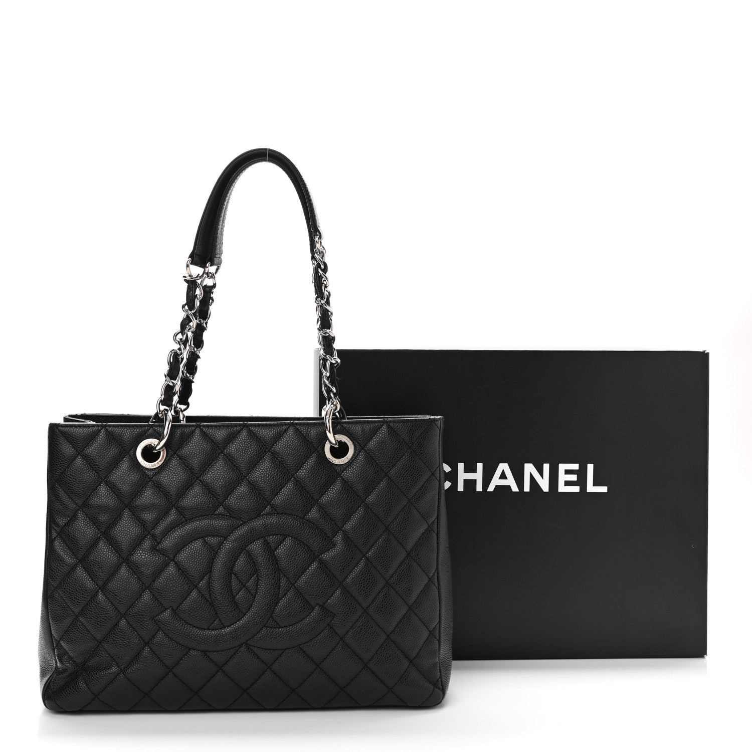 Chanel Caviar Quilted Grand Shopping Tote GST Black 11 of 11