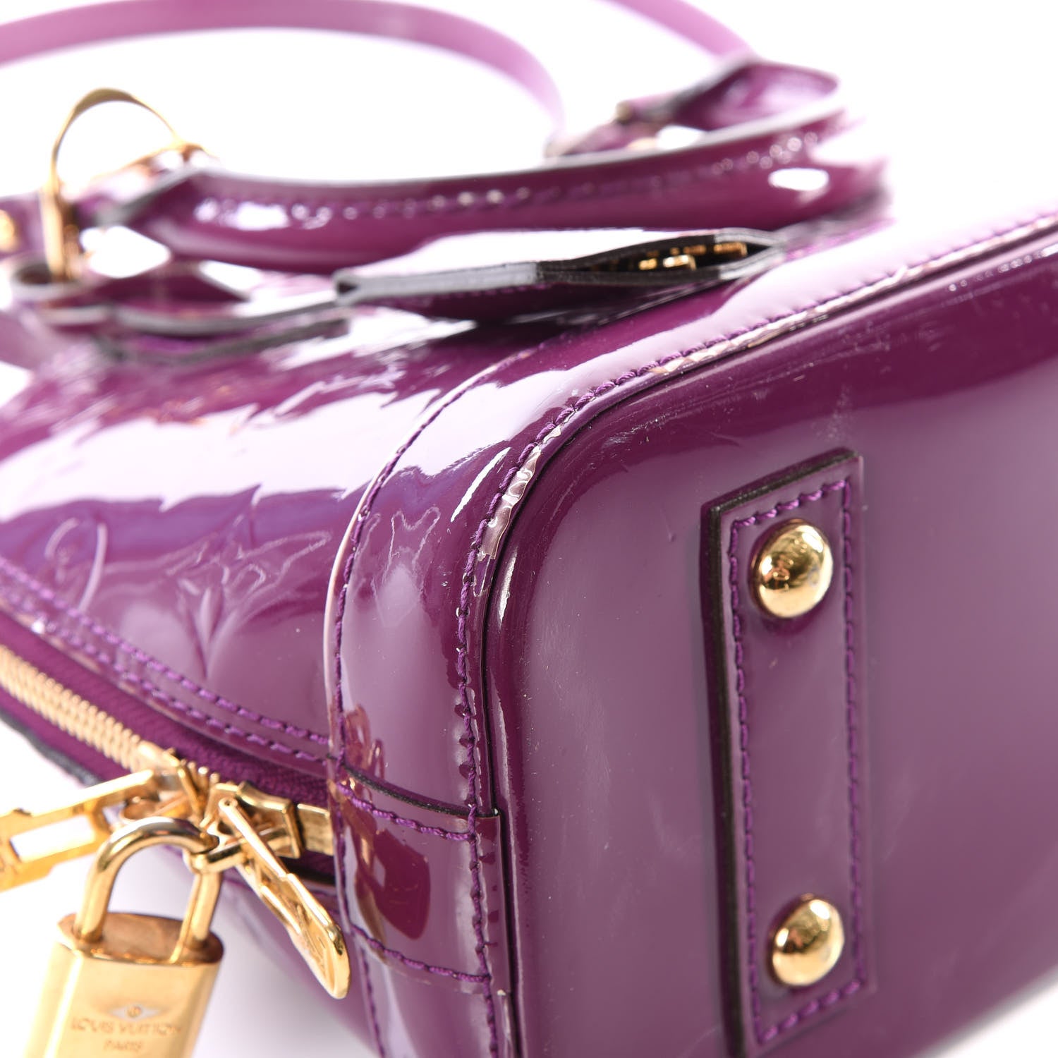 Louis Vuitton Vernis Alma BB Amethyste 5 of 14