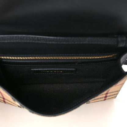 Burberry Haymarket Check Small Loxley Crossbody Black 5 of 9