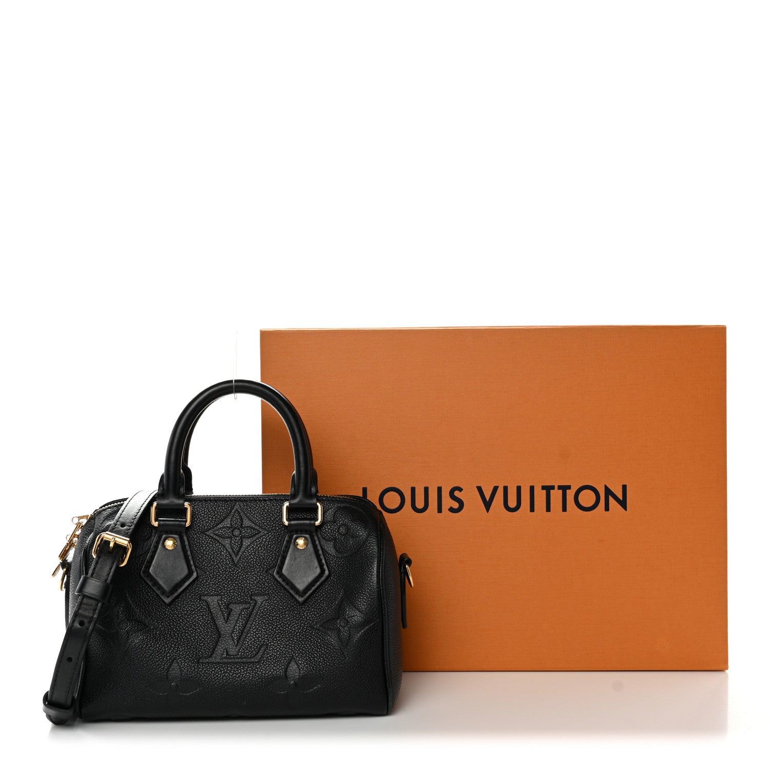 Louis Vuitton Empreinte Monogram Giant Speedy Bandouliere 20 Black 13 of 13