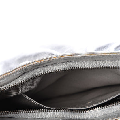 Burberry Metallic Calfskin Pochette Silver 8 of 11