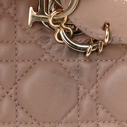Christian Dior Lambskin Cannage Small Lucky Badges My Lady Dior Fard 17 of 17