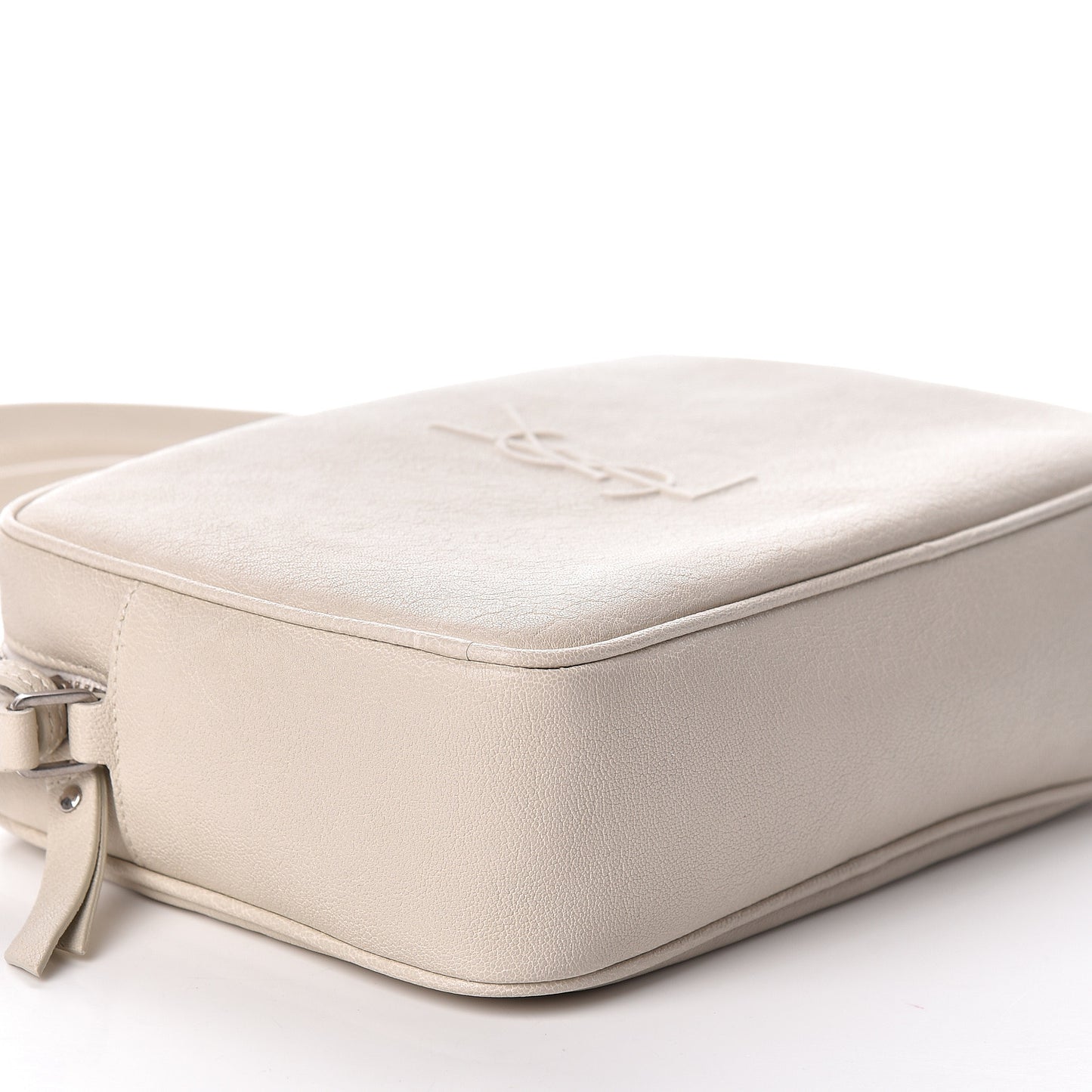 Lambskin Monogram Small Lou Camera Bag Icy White