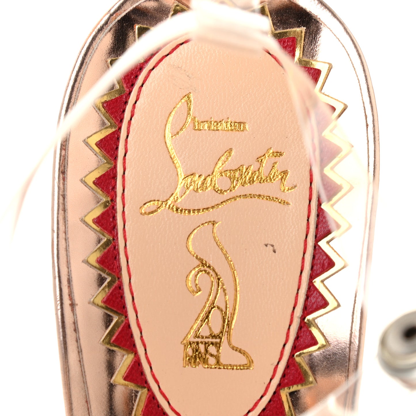 Metallic Calfskin PVC Bow Bow 20th Anniversary 100 Pumps 37 Pink