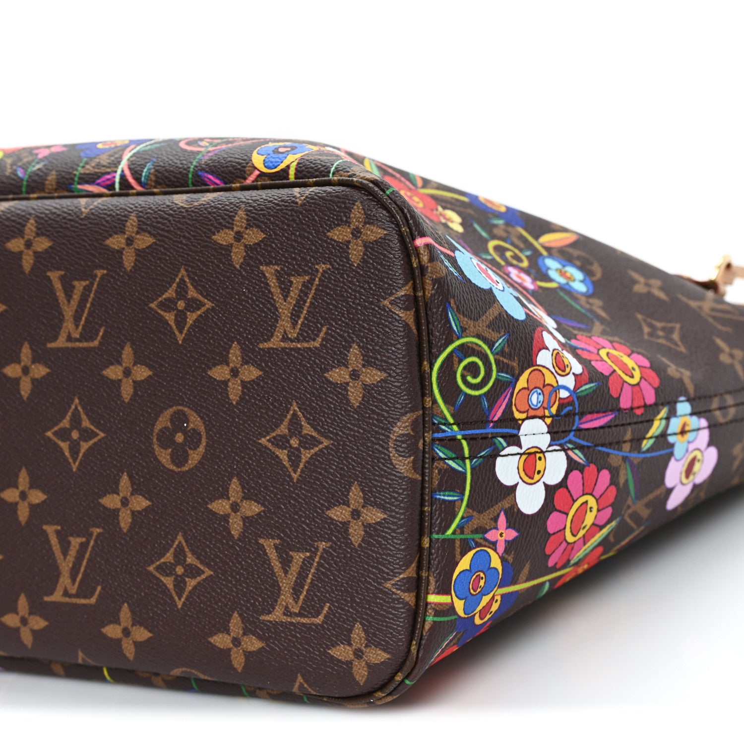 Louis Vuitton LV X TM Monogram Flowers Neverfull MM 9 of 9