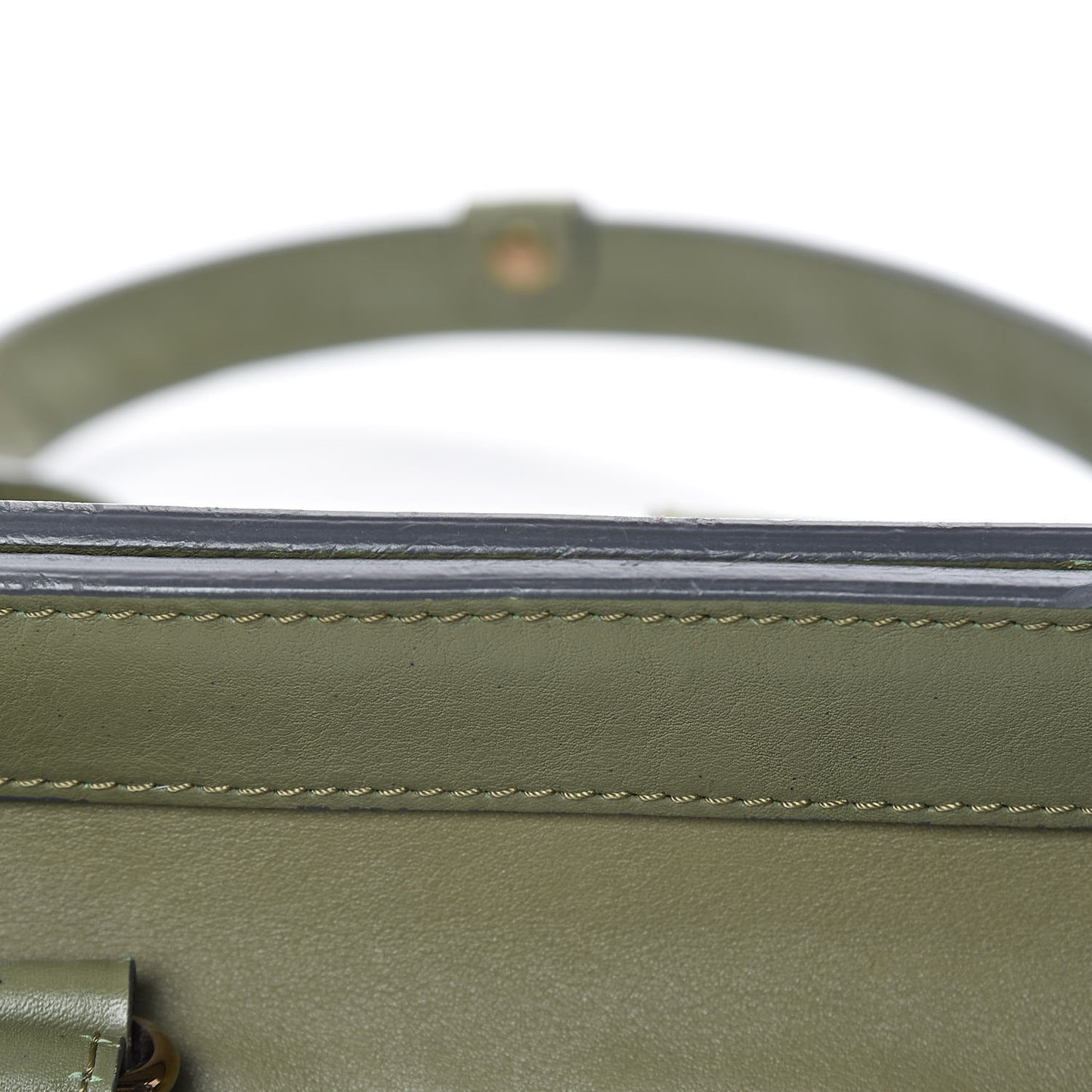 Calfskin Paddington Satchel Green