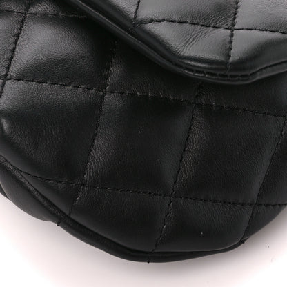 Chanel Calfskin Quilted CC Uniform Flap Belt Bag Black 12 of 12