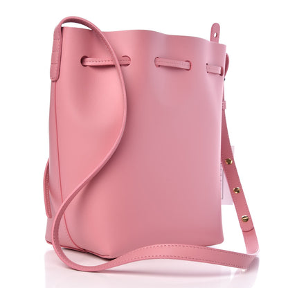 Mansur Gavriel Calfskin Mini Bucket Bag Peony 3 of 8
