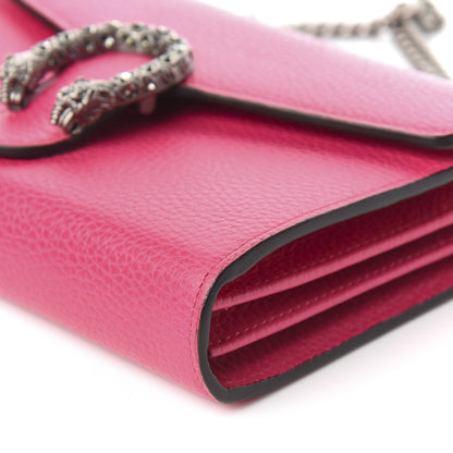 Gucci Dollar Calfskin Crystal Mini Dionysus Chain Wallet Box Pink 10 of 11