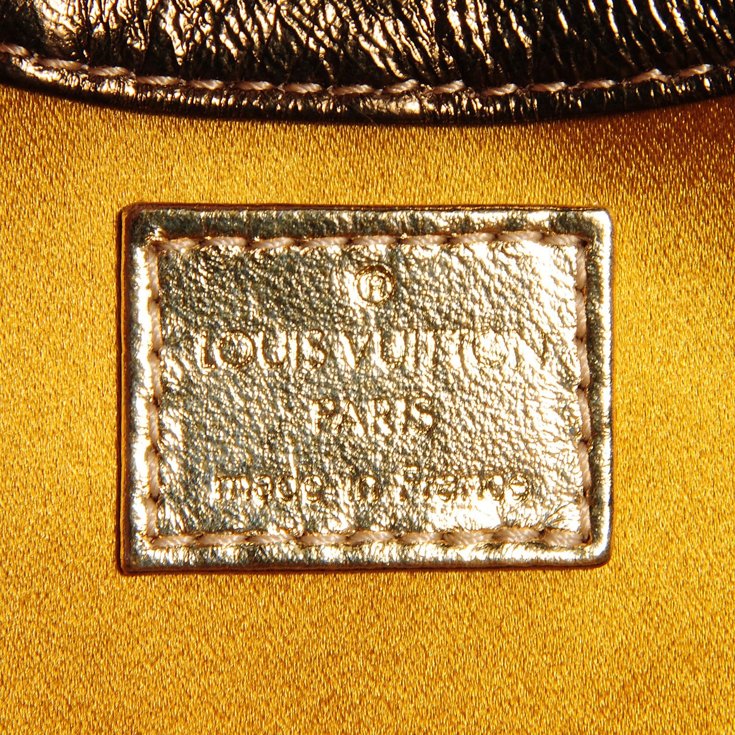 Louis Vuitton Cuir Gold Monogram Embossed Theda PM Bronze 6 of 7