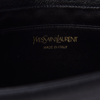 Saint Laurent Calfskin Monogram Large Belle De Jour Clutch Black 6 of 7