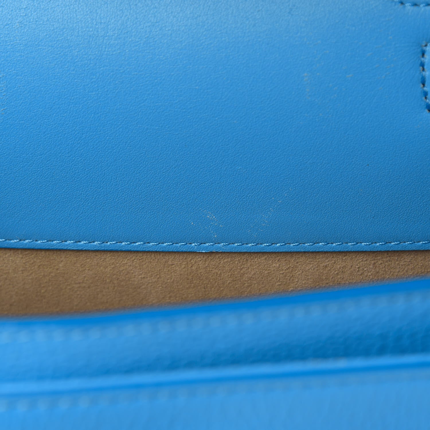 MCM Grained Calfskin Large Milla Convertible Backpack Tile Blue 7 of 11