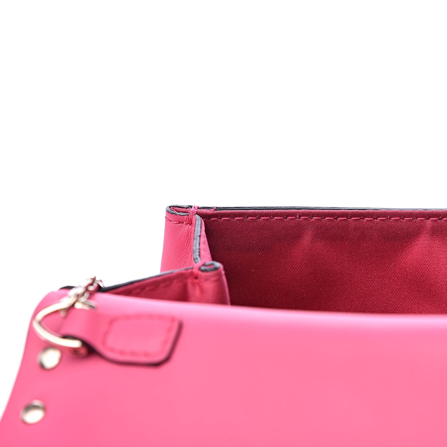 Valentino Garavani Vitello Rockstud Crossbody Saddle Bag Peony 10 of 11