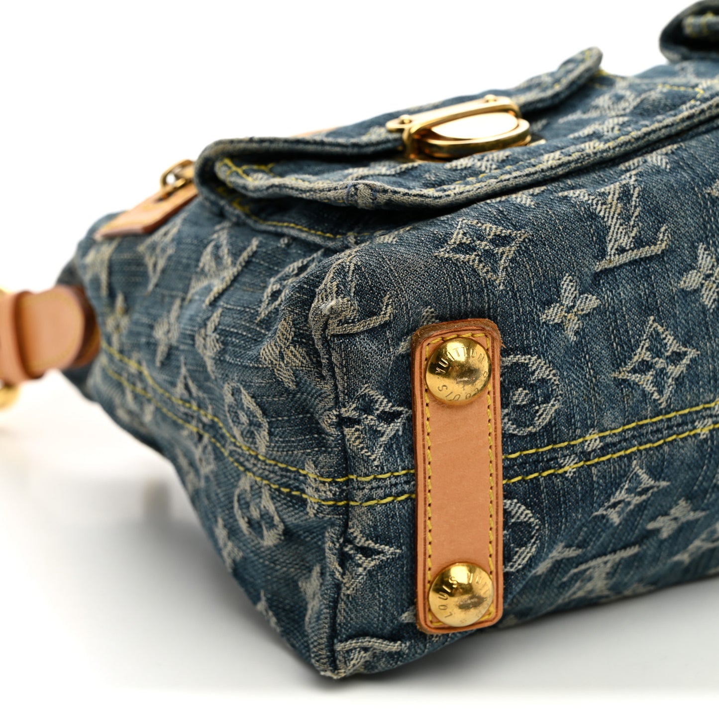 Monogram Denim Baggy PM Blue