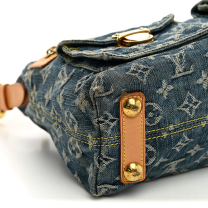 Louis Vuitton Monogram Denim Baggy PM Blue 8 of 9