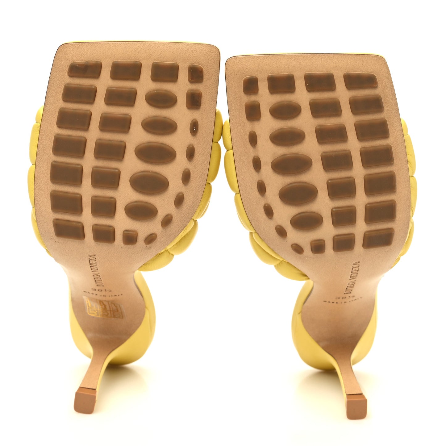 Nappa Matelasse Padded Mule Sandals 38.5 38.5 Dream Pear